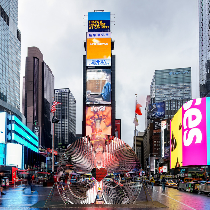 Designer Benjamin Aranda Brings Love to Times Square