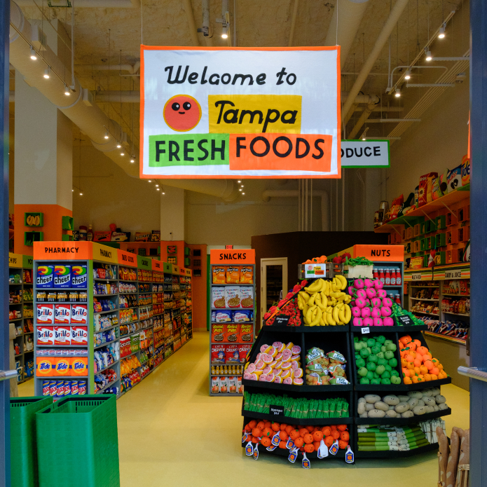 grocery store of felt