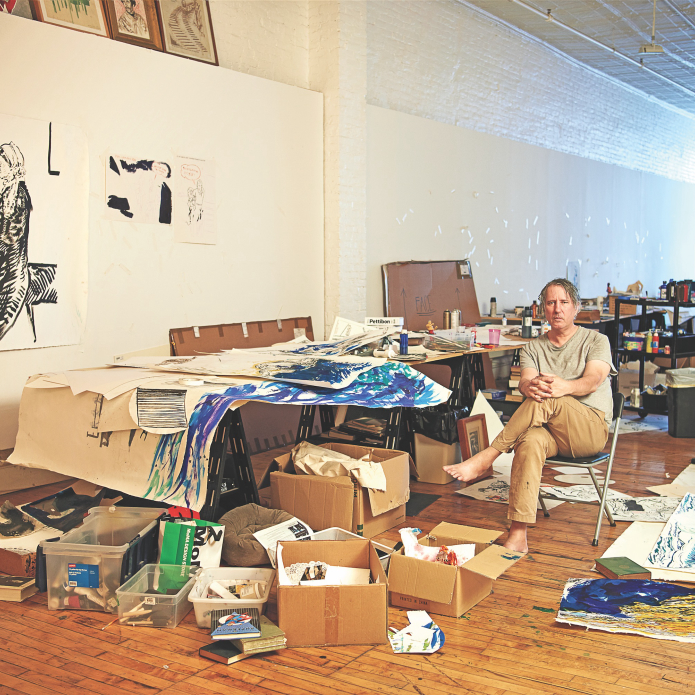 Flotsam and Jetsam: In the Studio with Raymond Pettibon