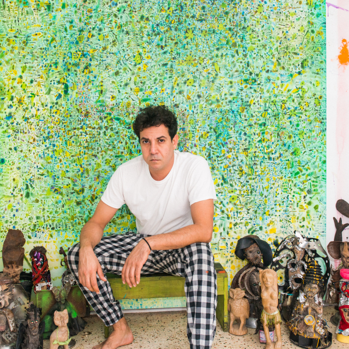 Tomm El-Saieh Brings His Rhythmic Paintings to the New Museum Triennial