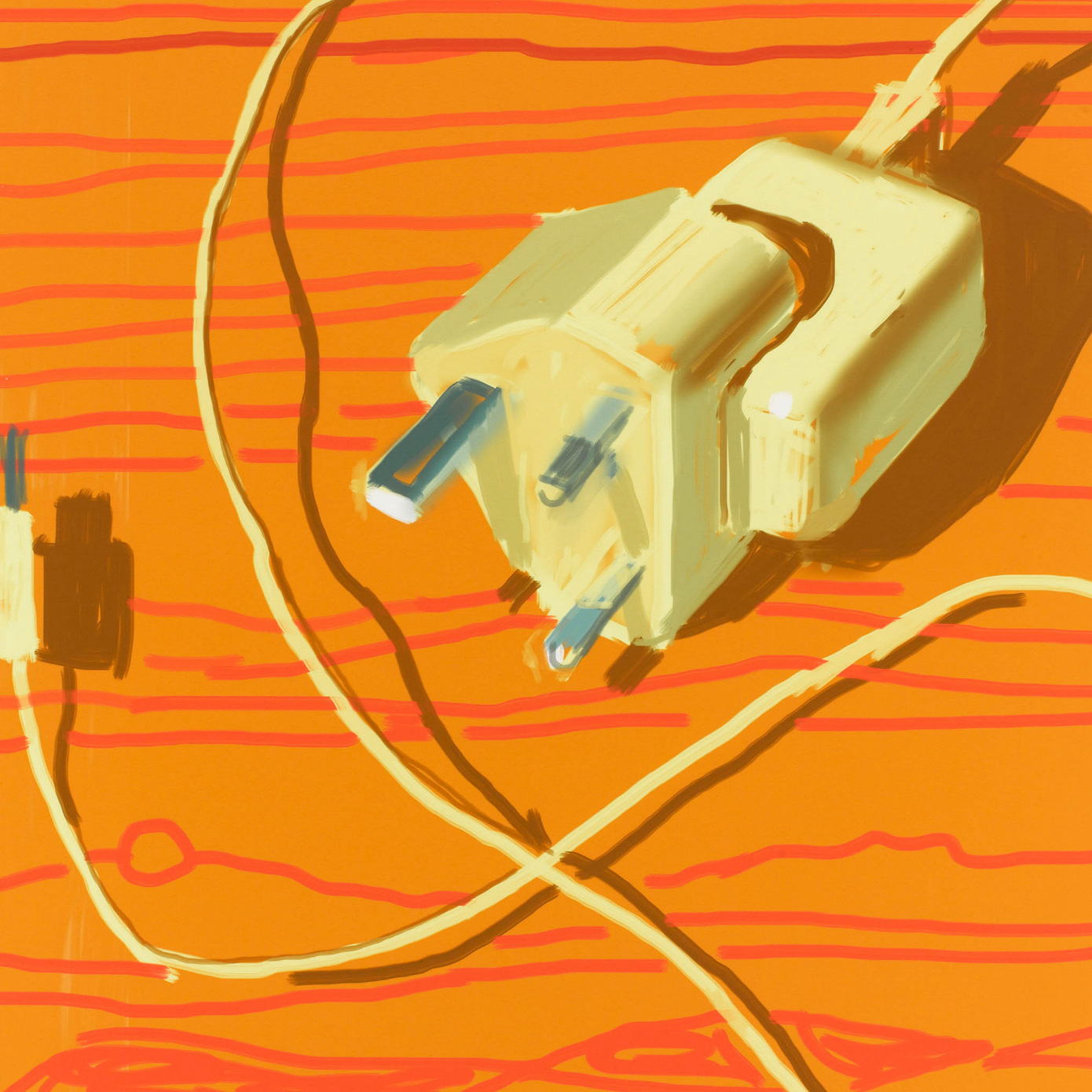 painting of a plug