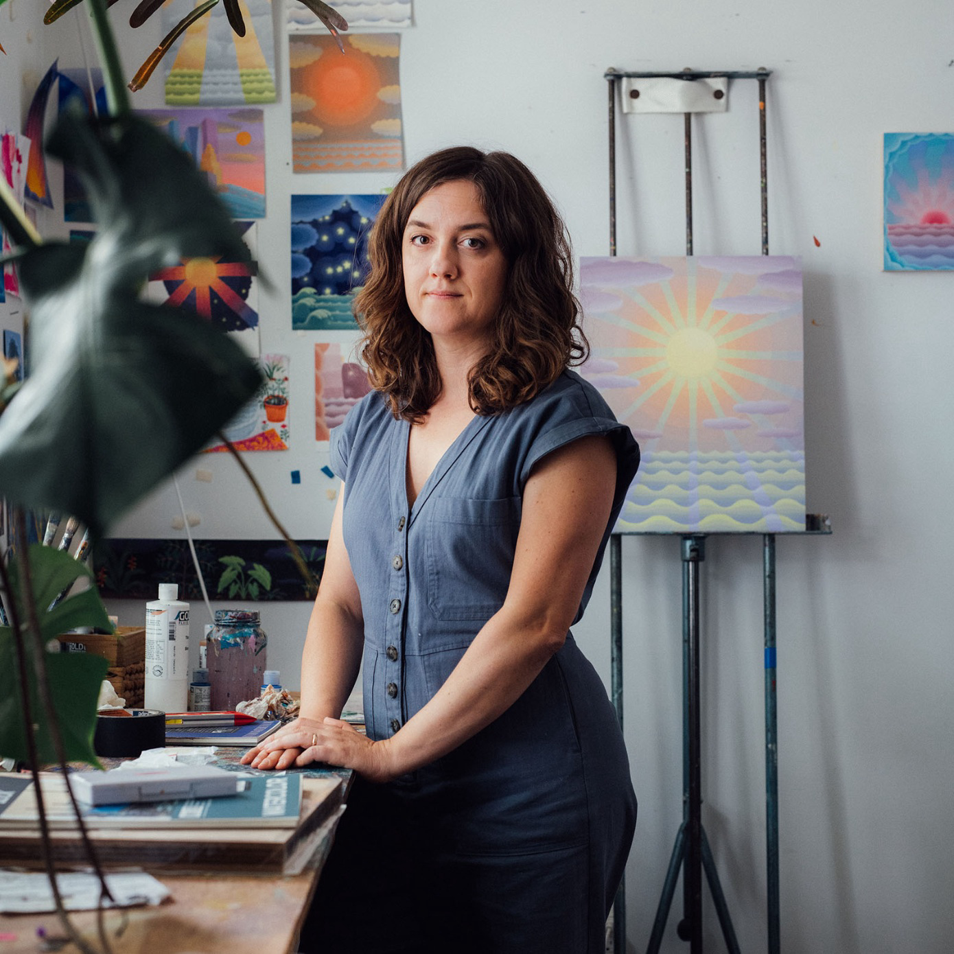 Amy Lincoln in her studio.