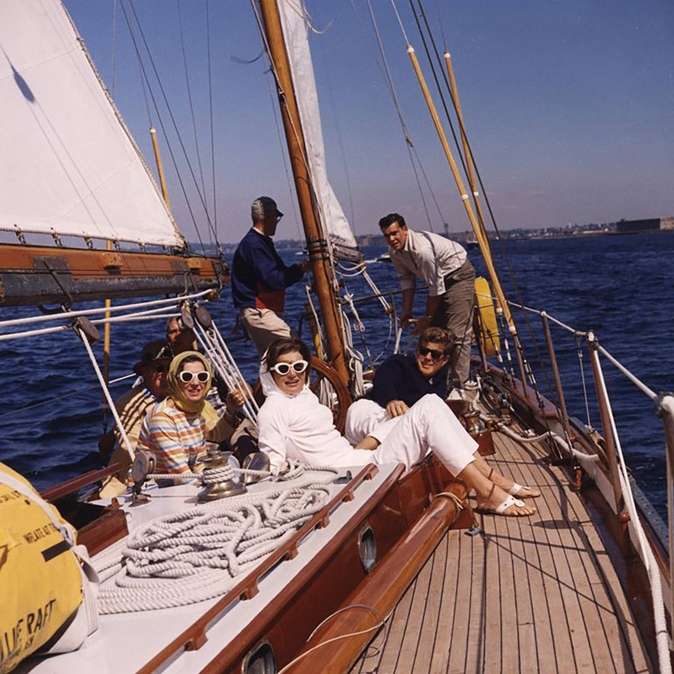 Jackie Kennedy sailing