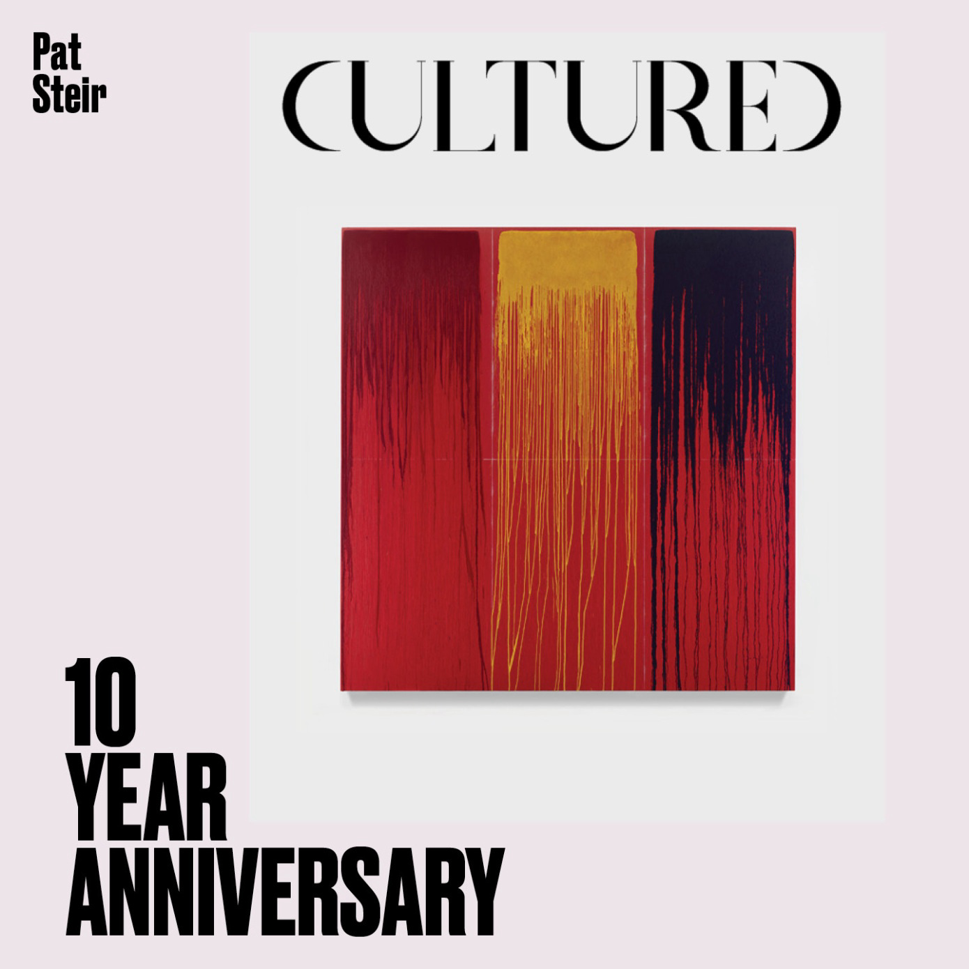 Pat Steir Previews New Work in Special Cover for <em>Cultured</em>