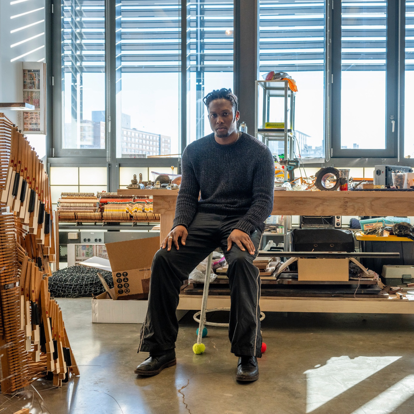 For His First New York Solo Show, Artist Gozié Ojini Rescued Pianos From the Junkyard. Then He Gutted Them