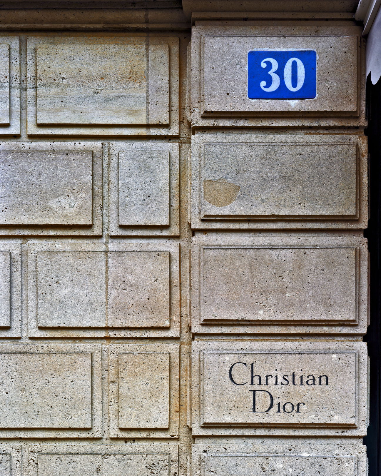 Address plate in Paris