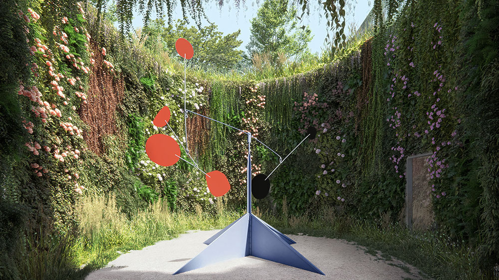 Sunken Garden, Alexander Calder, 2022. Image courtesy the artist and Calder Foundation, New York / Artists Rights Society (ARS)