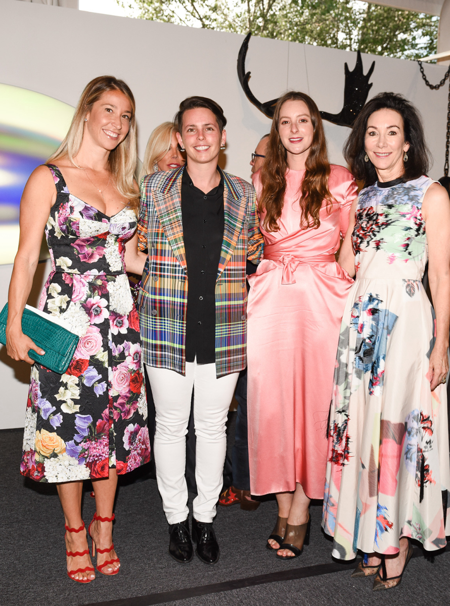 Meredith Darrow, Jessica Silverman, Hannah Hoffman and Sharon Young at the ArtCrush Gala 2019.