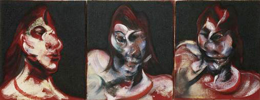Francis Bacon,Three Studies for the Portrait of Henrietta Moraes, 1963