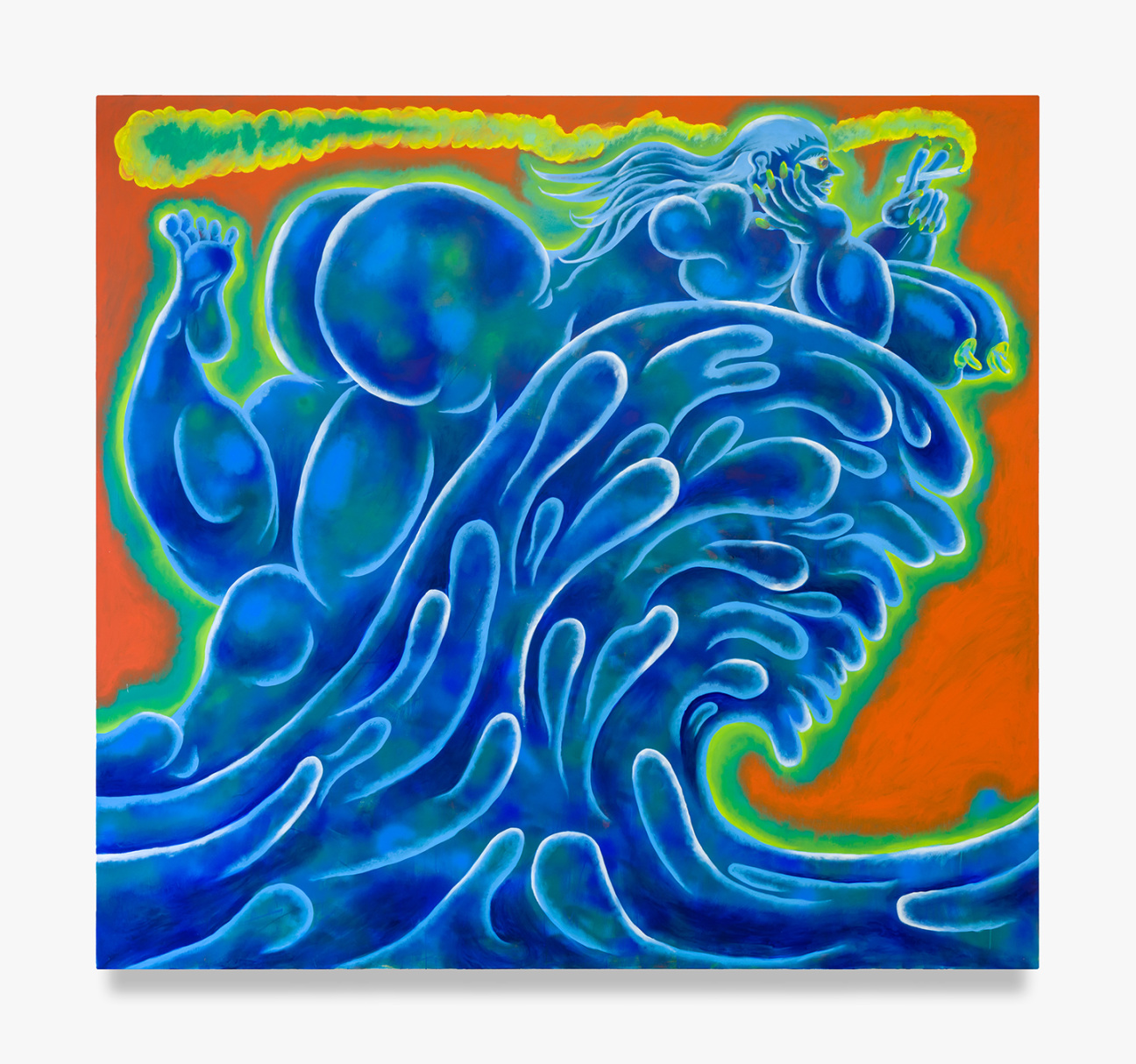 painting of wave