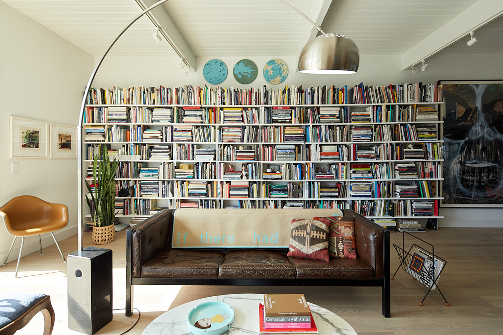 A book collection in the home of Heidi Zuckerman. Photography courtesy of Heidi Zuckerman.