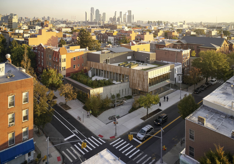 The newly-opened Greenpoint Library and Environmental Education Center in Brooklyn by SCAPE. Photography courtesy of Scape/Ty Cole.