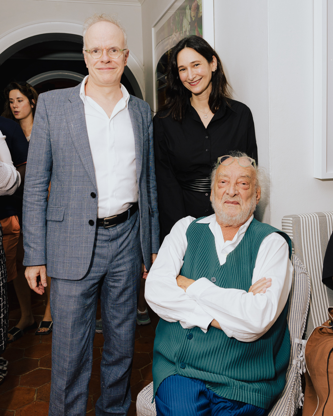 Hans Ulrich Obrist, Bettina Korek, Gaetano Pesce Art Basel Parties