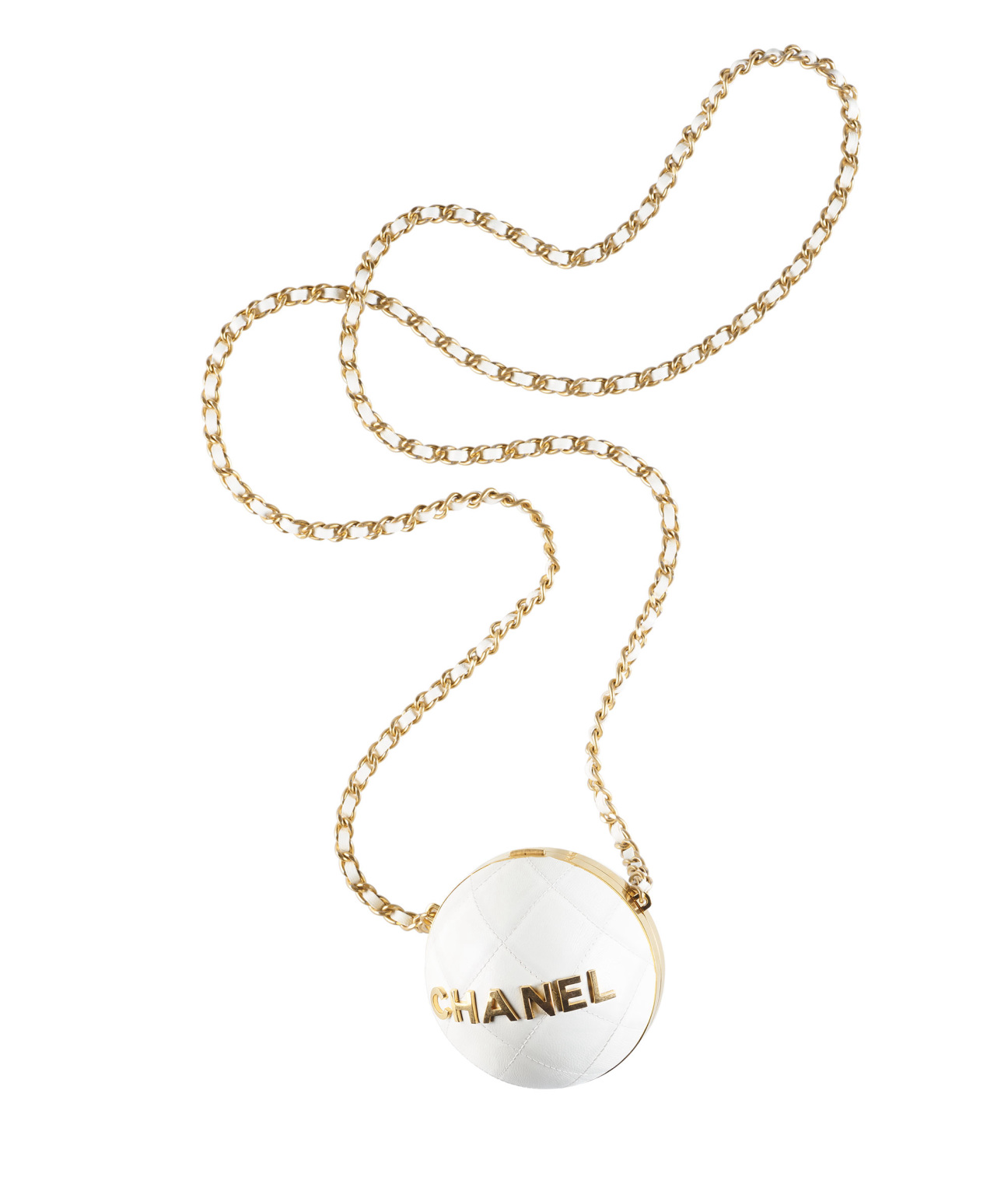 chanel pearl ball bag