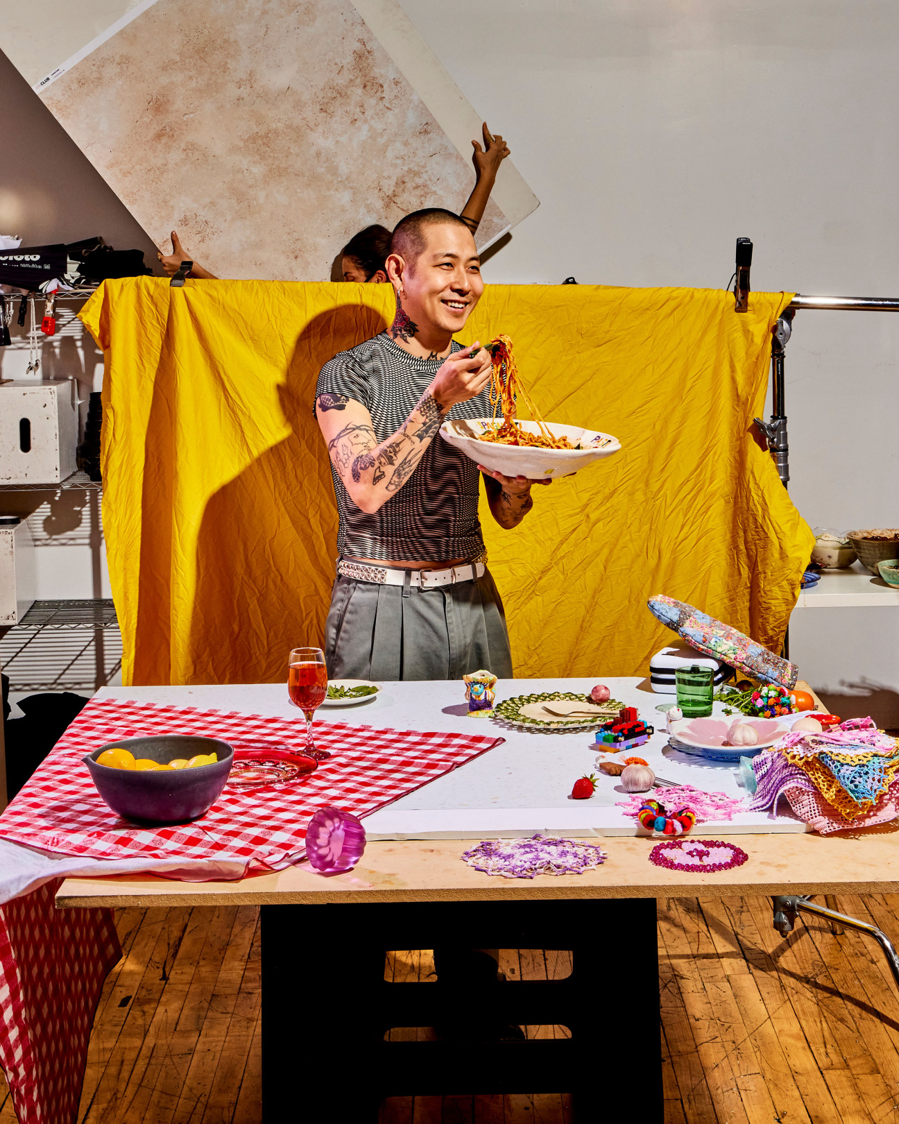 man standing in kitchen