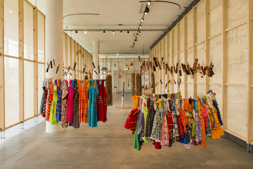 São Paulo Bienal dresses