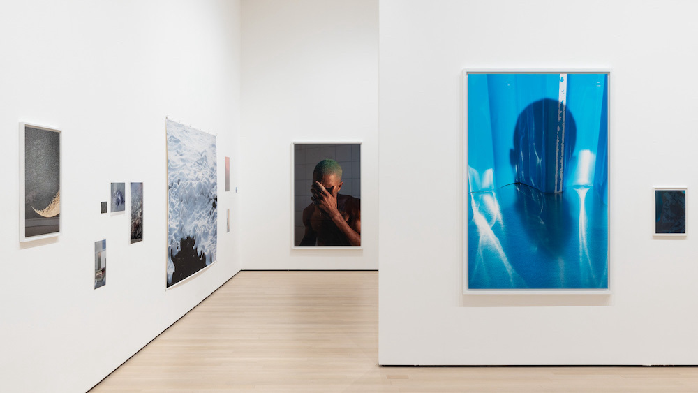 Here: Installation view of Wolfgang Tillmans: To look without fear, on view at The Museum of Modern Art, New York from September 12, 2022 – January 1, 2023. Image courtesy of artist and The Museum of Modern Art. Photographed by Emile Askey. Above: Icestorm, 2001, Wolfgang Tillmans. Image courtesy of the artist, David Zwirner, New York / Hong Kong, Galerie Buchholz, Berlin / Cologne, Maureen Paley, London.