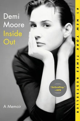 Book cover with portrait of a young Demi Moore.