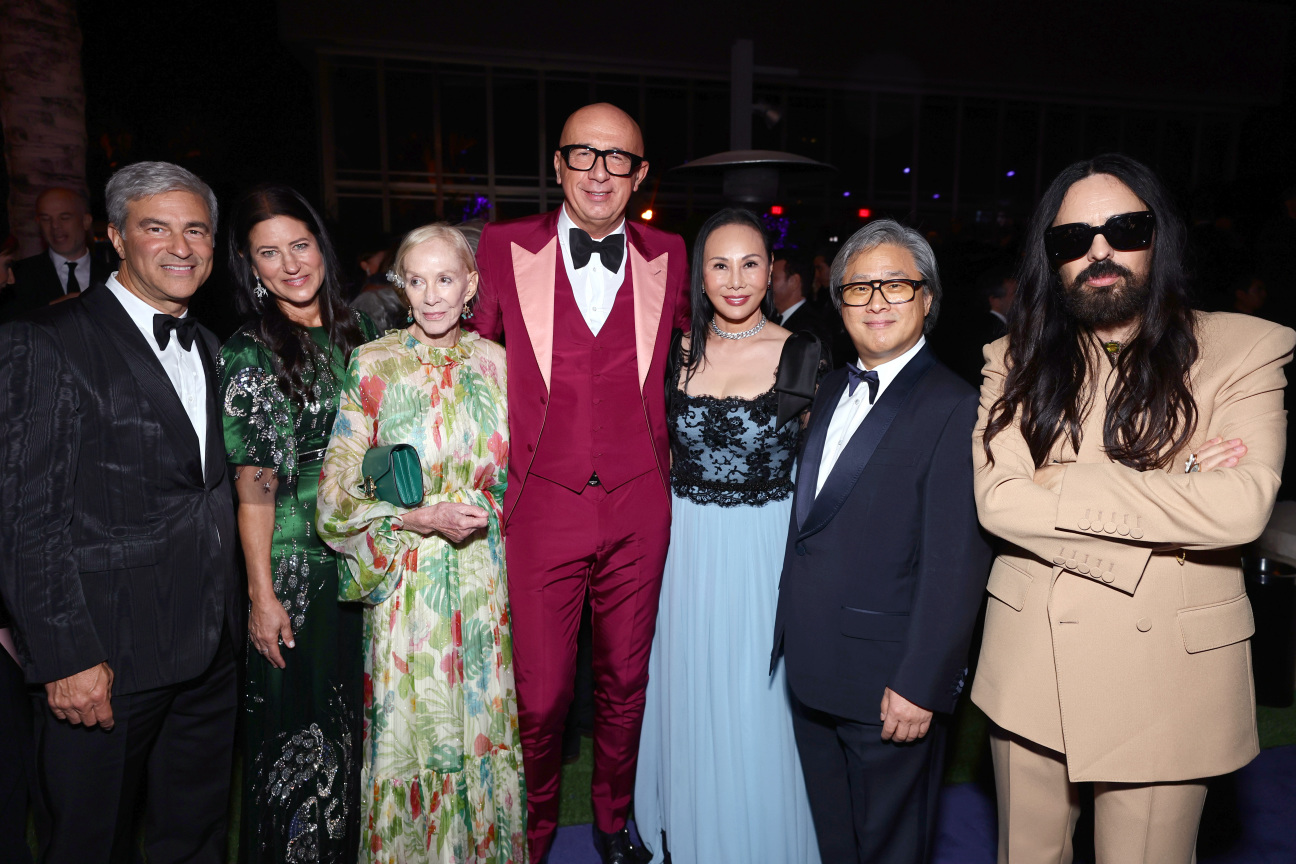 Backstage at the Global Citizen Festival in New York with Gucci CEO Marco  Bizzarri and Salma Hayek-Pinault, co-fou…