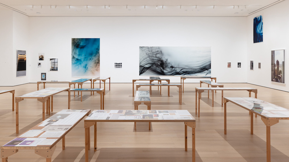 Here: Installation view of Wolfgang Tillmans: To look without fear, on view at The Museum of Modern Art, New York from September 12, 2022 – January 1, 2023. Image courtesy of artist and The Museum of Modern Art. Photographed by Emile Askey