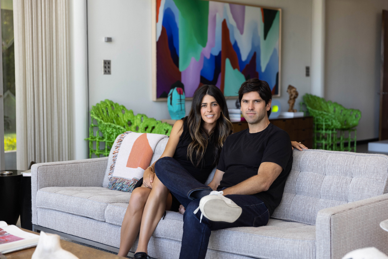 couple on sofa