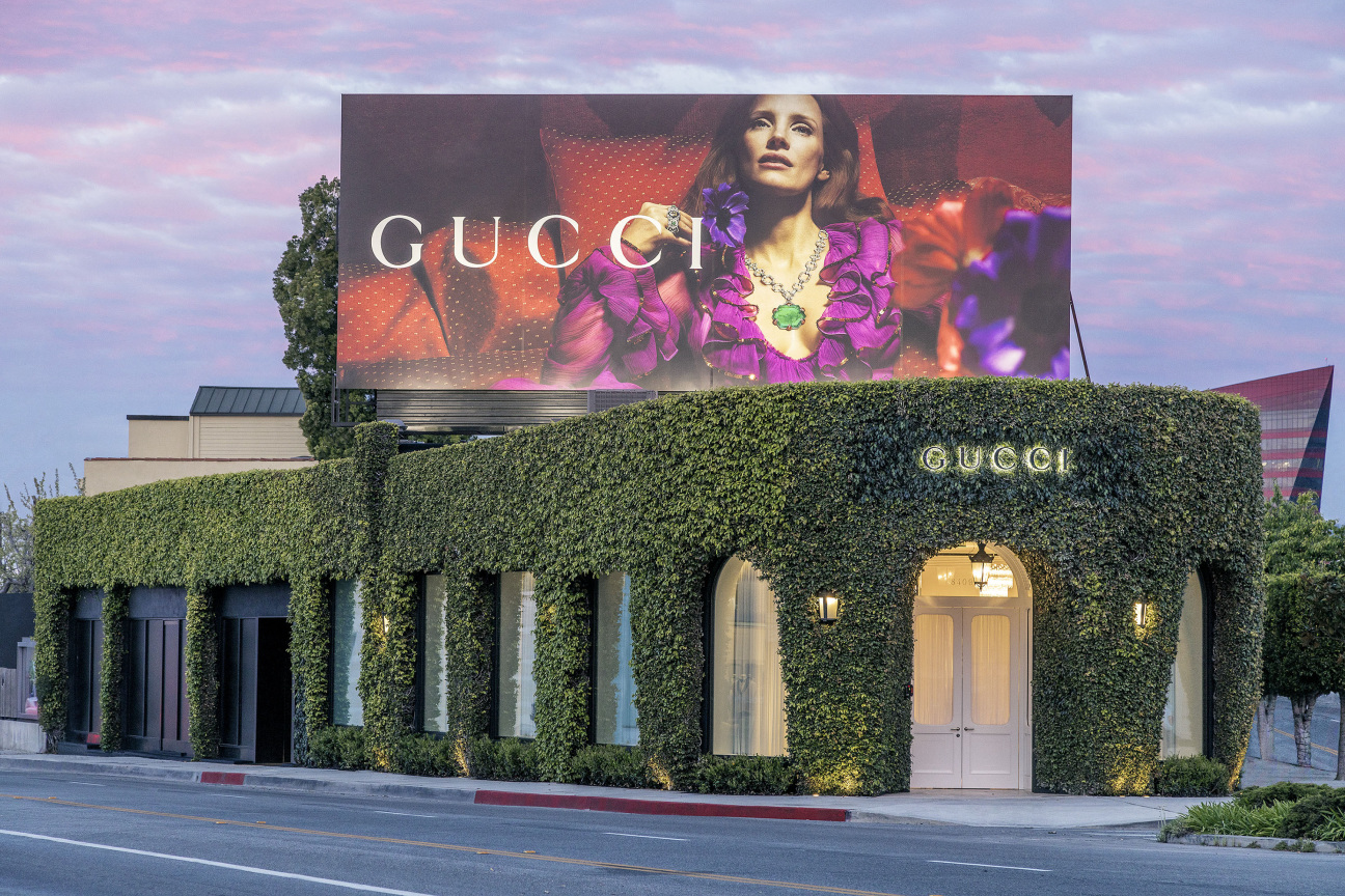 Gucci's Store Window Is As Interesting As Its Collection