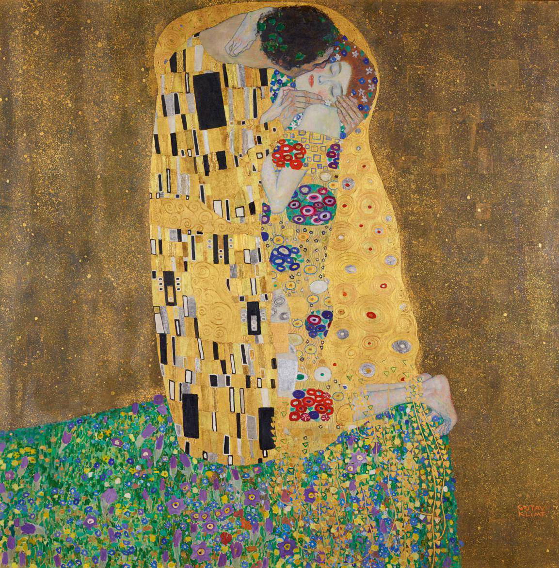 Gustav Klimt Erotic Self Pleasure Art, Lesbian Masturbation Art