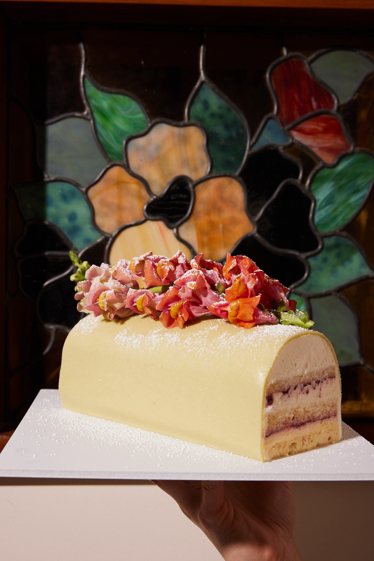 Quarter-Sheets-cake-with-flowers