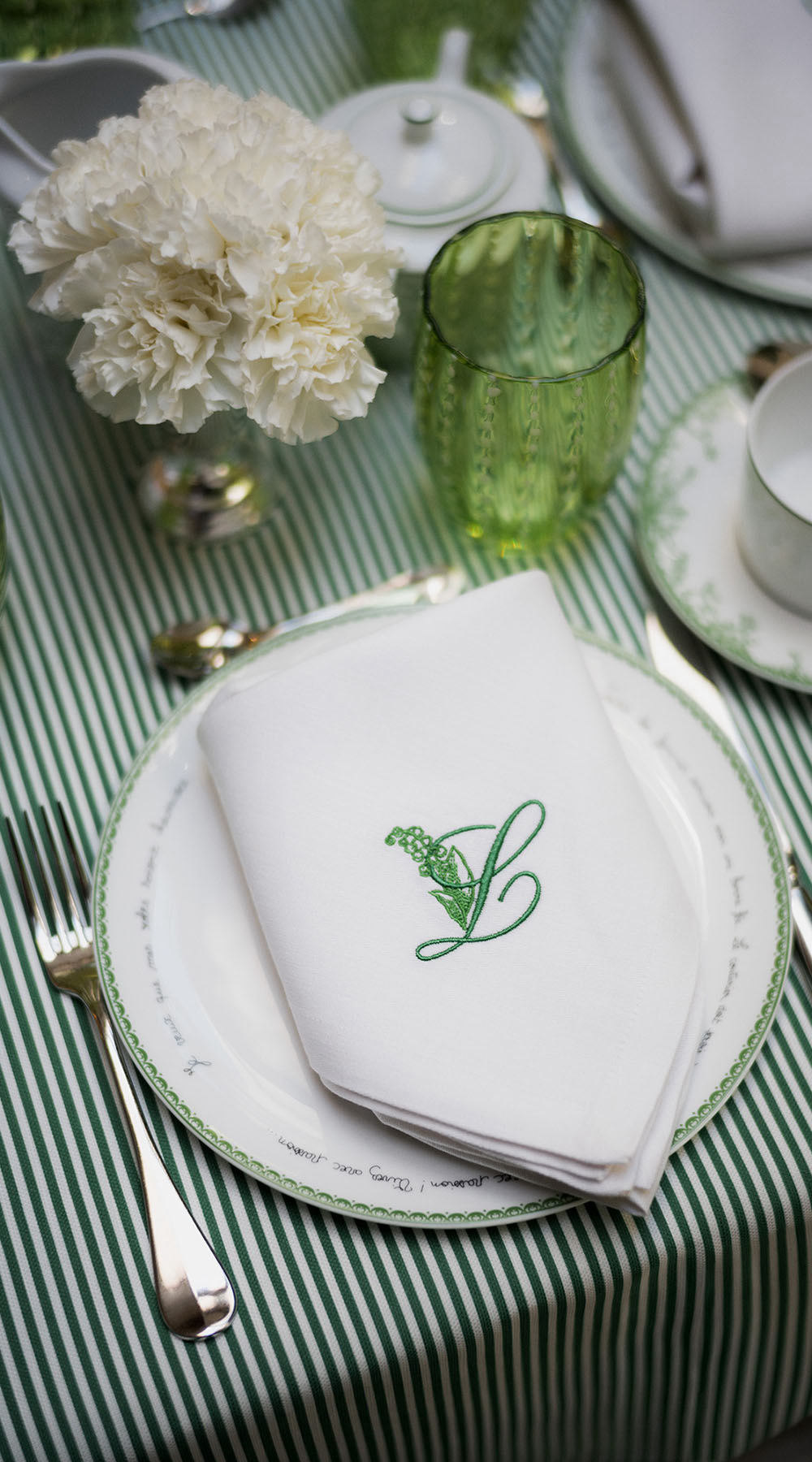 Dior Maison’s Lily of the Valley Tea Service at the Lowell in New York
