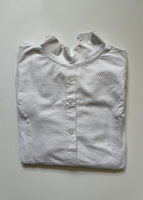 White Long Sleeve Show Shirt // Sarm Hippique