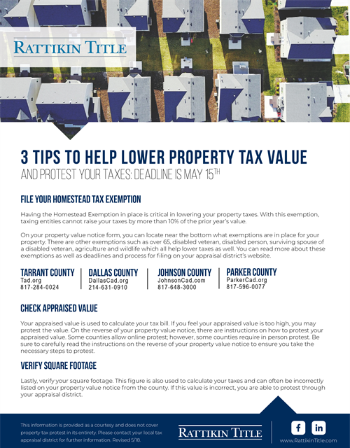 3 Tips to Help Lower Property Tax Value