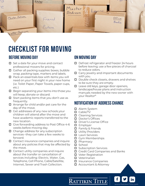 move-in must-have list for your first house