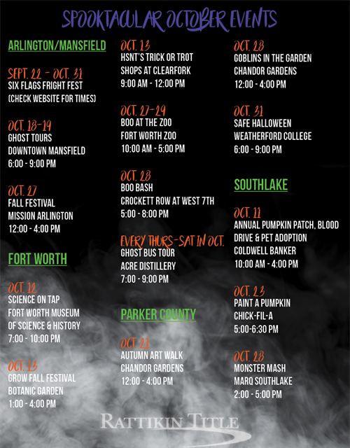 2018 October Events