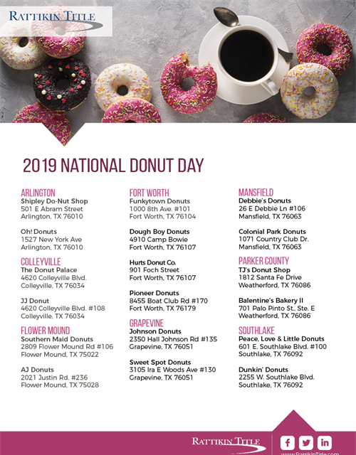 National Donut Day 2019
