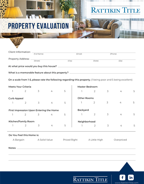 Property Evaluation Form