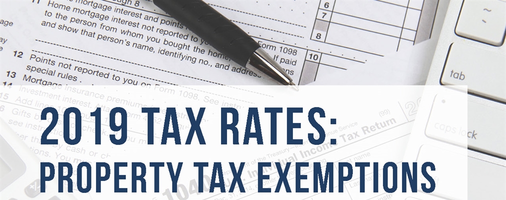 2019 Tax Rates: Property Tax Exemptions