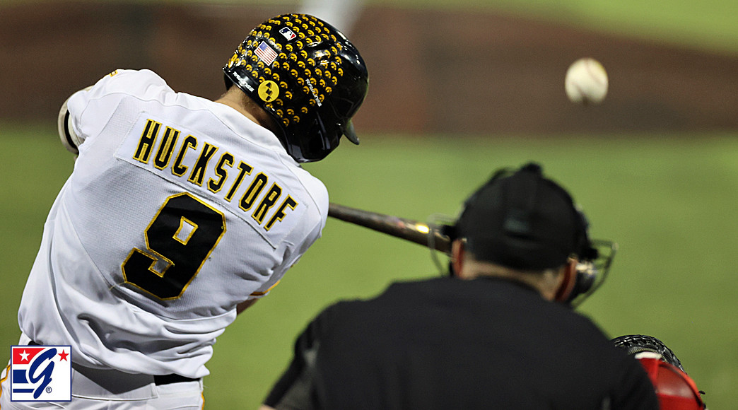 Iowa CF Kyle Huckstorf went 6-for-7 with three home runs and 12 RBI in a 30-16 victory over Indiana.