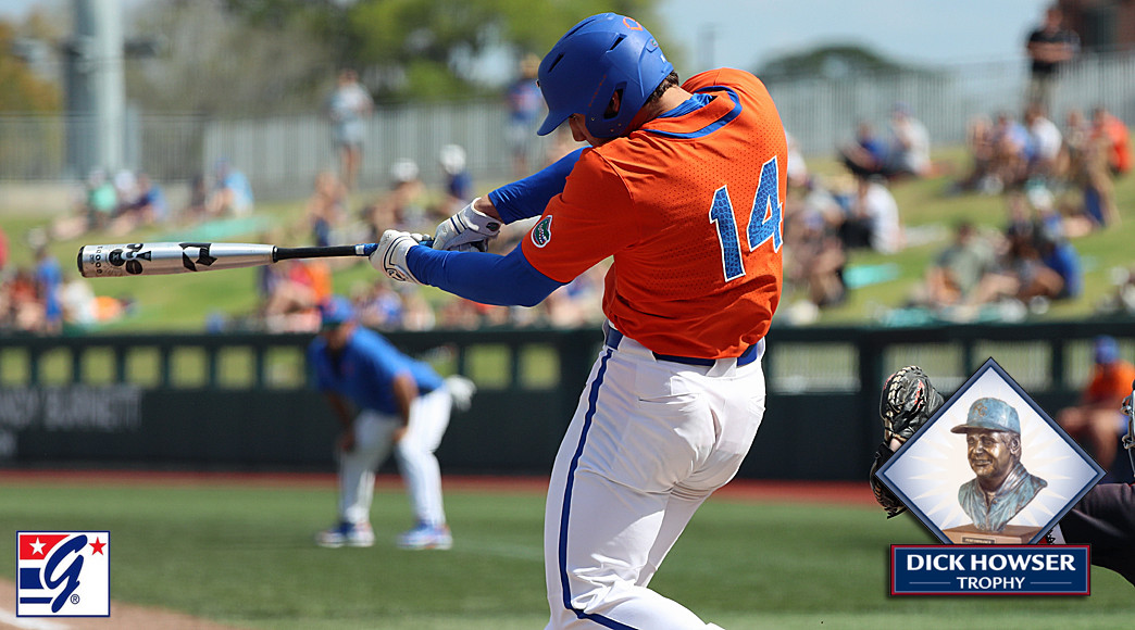 Florida&rsquo;s Jac Caglianone had 10 hits last week, including six home runs, and drove in 10 runs.