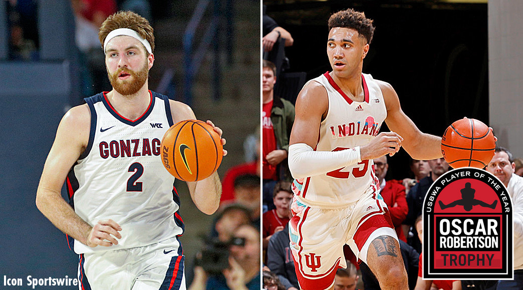 Drew Timme and Trayce Jackson-Davis have each previously earned All-America honors from the USBWA