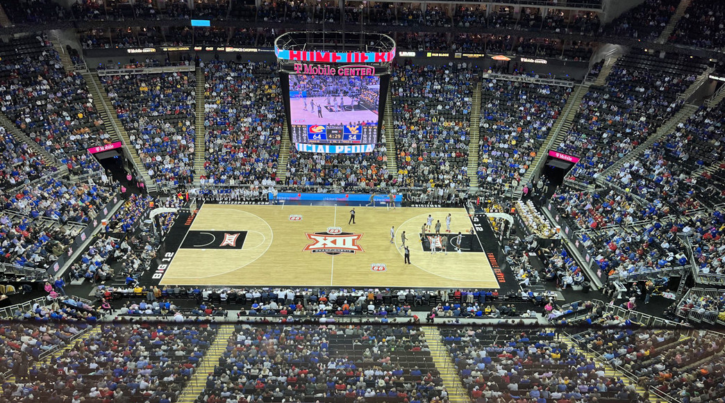 The media&rsquo;s vantage point at the Big 12 Tournament in Kansas City