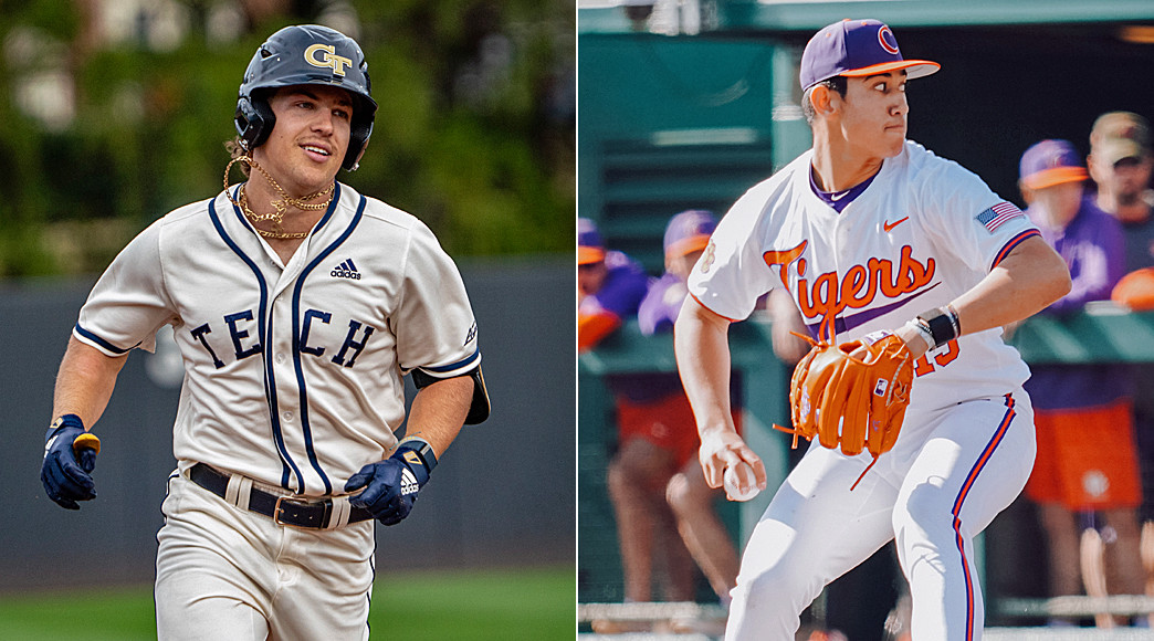 Durress led Georgia Tech in batting average (.381), home runs (25), RBI (67); Knaak posted a 5-1 record with a 3.35 ERA over 83 1/3 innings for Clemson.