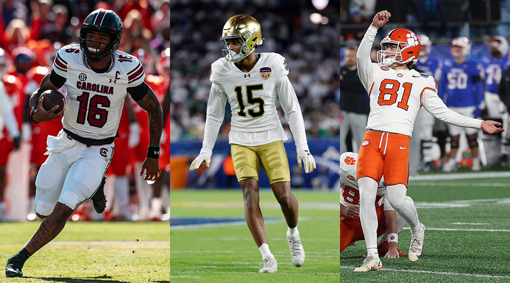 South Carolina&rsquo;s LaNorris Sellers, Notre Dame&rsquo;s Leonard Moore and Clemson&rsquo;s Nolan Hauser