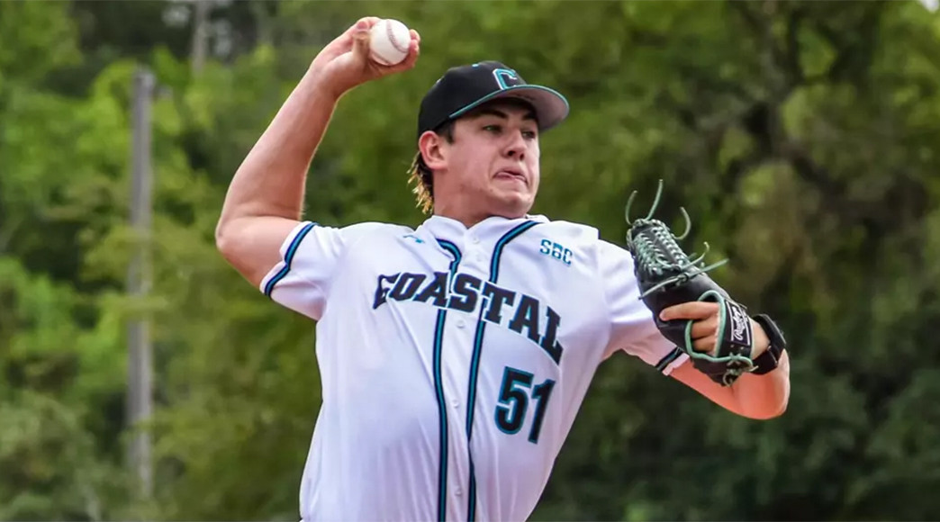 District 4 Co-Player of the Year: Jacob Morrison, Coastal Carolina, r-So., SP, Flushing, Mich.