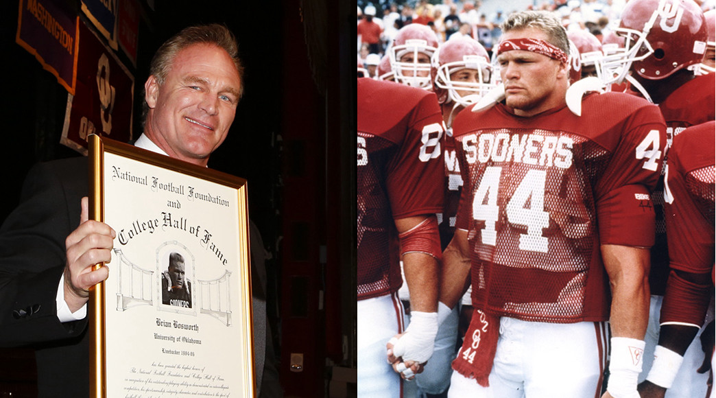 The legendary Brian Bosworth from his 2015 induction into the NFF College Football Hall of Fame.