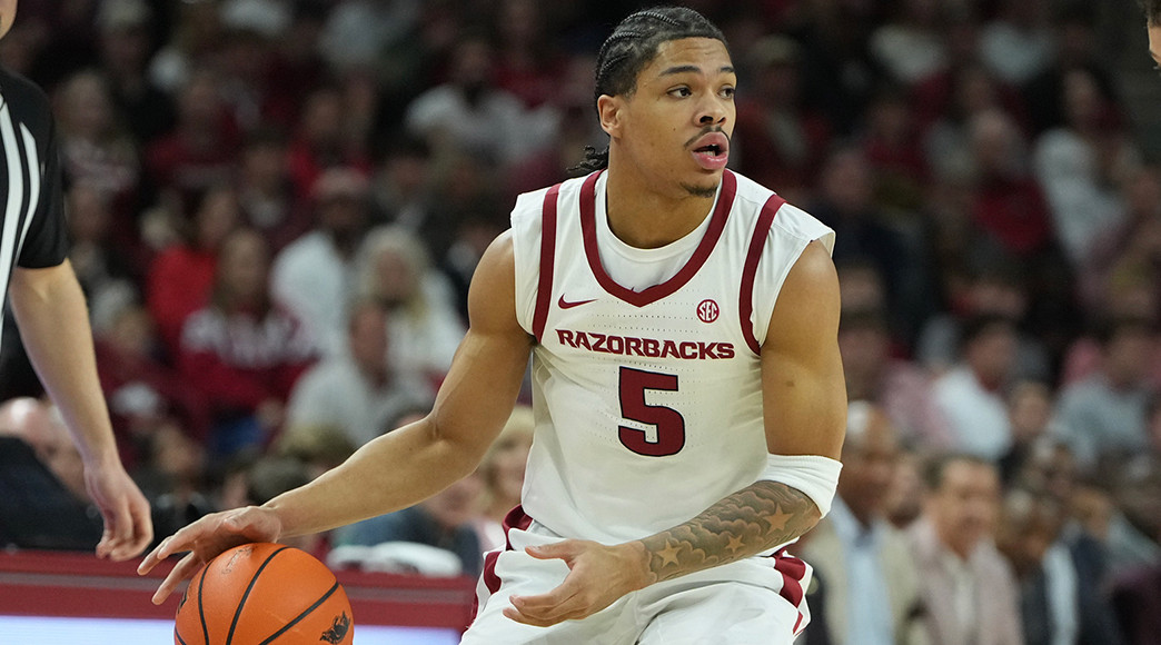 Darius Acuff Jr. averaged 27.3 points, 3.6 rebounds and 6.1 assists while totaling just nine fouls in seven February games.