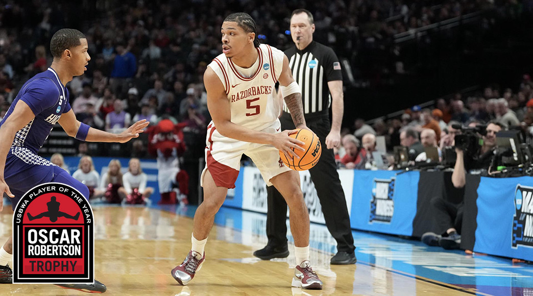 Darius Acuff Jr. averaged a national-best 29.6 points in March, while starring in seven games.