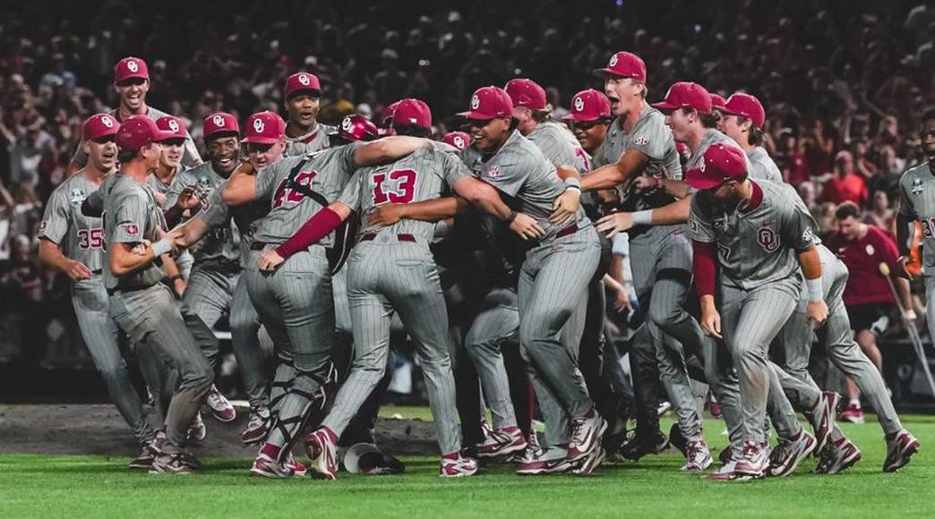 The Sooners completed a magical run through the NCAA Tournament by beating North Carolina in the championship series. (Photo: Oklahoma Athletics)