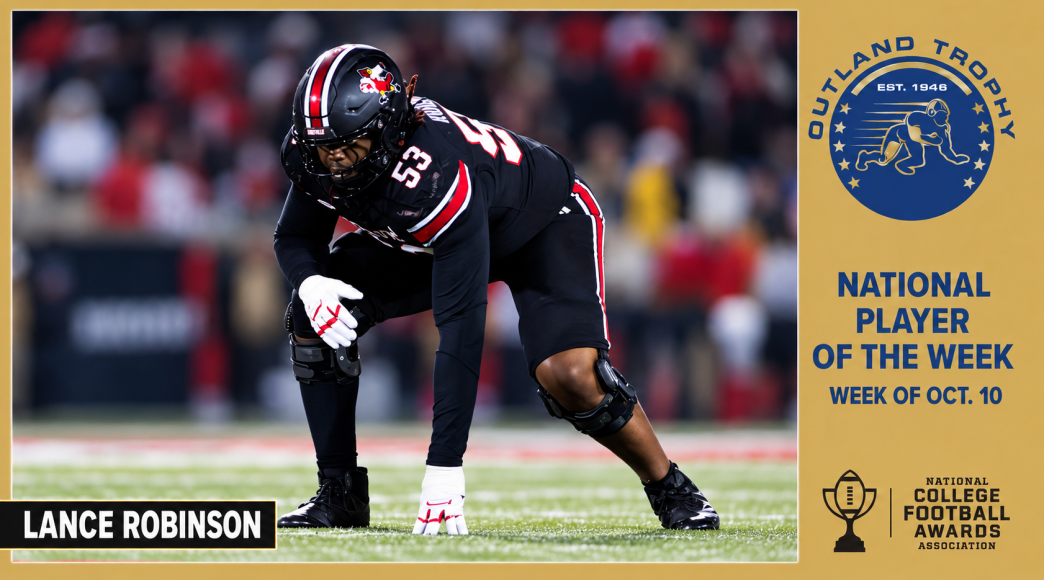 Lance Robinson played all 58 snaps at three positions in the win as Louisville ran for 397 yards, the second-most rushing yards ever allowed by Florida State.