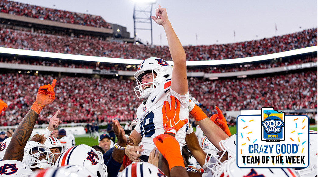 Alex McPherson kicked a 34-yard field goal as time expired in Auburn&rsquo;s upset of No. 1 Georgia