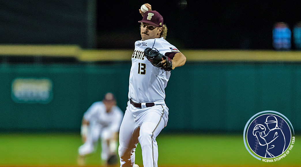 Tristan Stivors had 18 saves in 32 appearances with a 7-1 record and a 2.21 ERA for Texas State.
